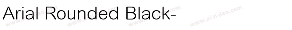 Arial Rounded Black字体转换